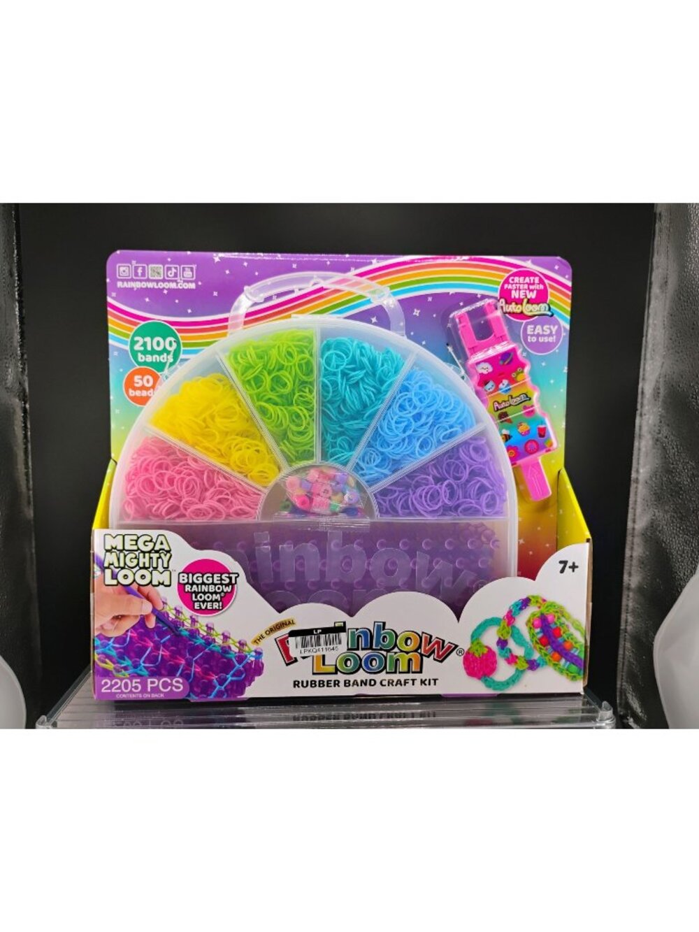 Rainbow Loom Mega Mighty Loom Rubber Band Craft Kit 2205 Pcs